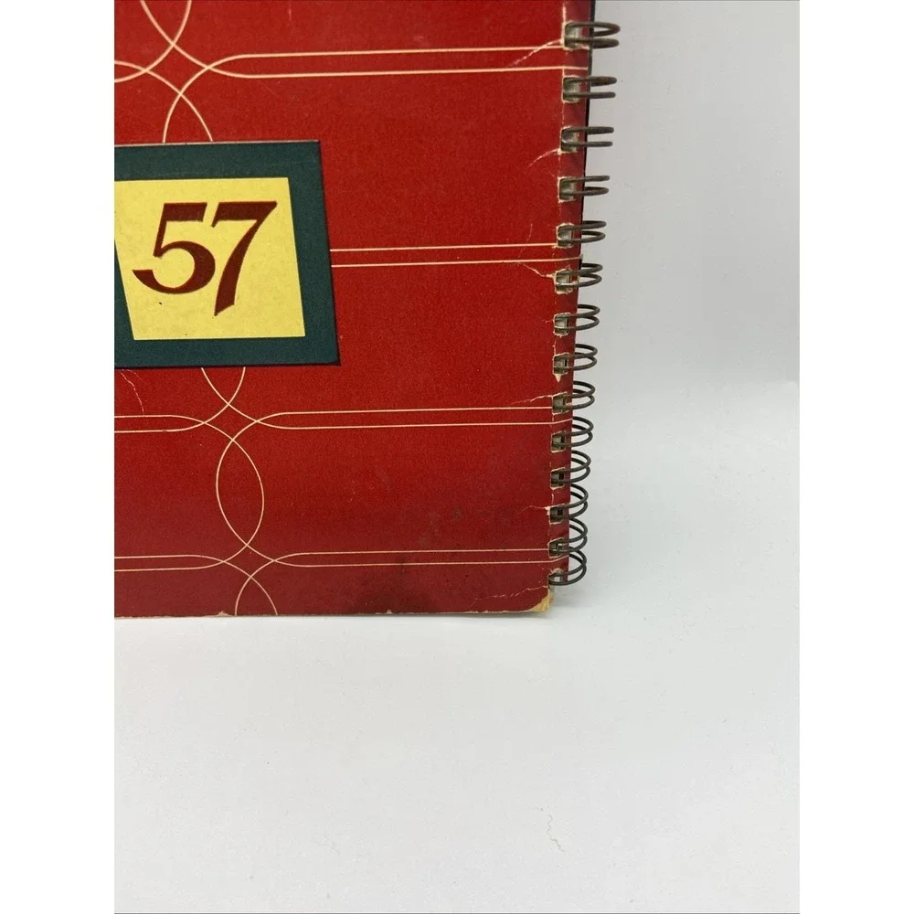 Vintage‎ Heinz Recipe Book Spiral Bound 57 Advertising Cookbook Mid-Century Red